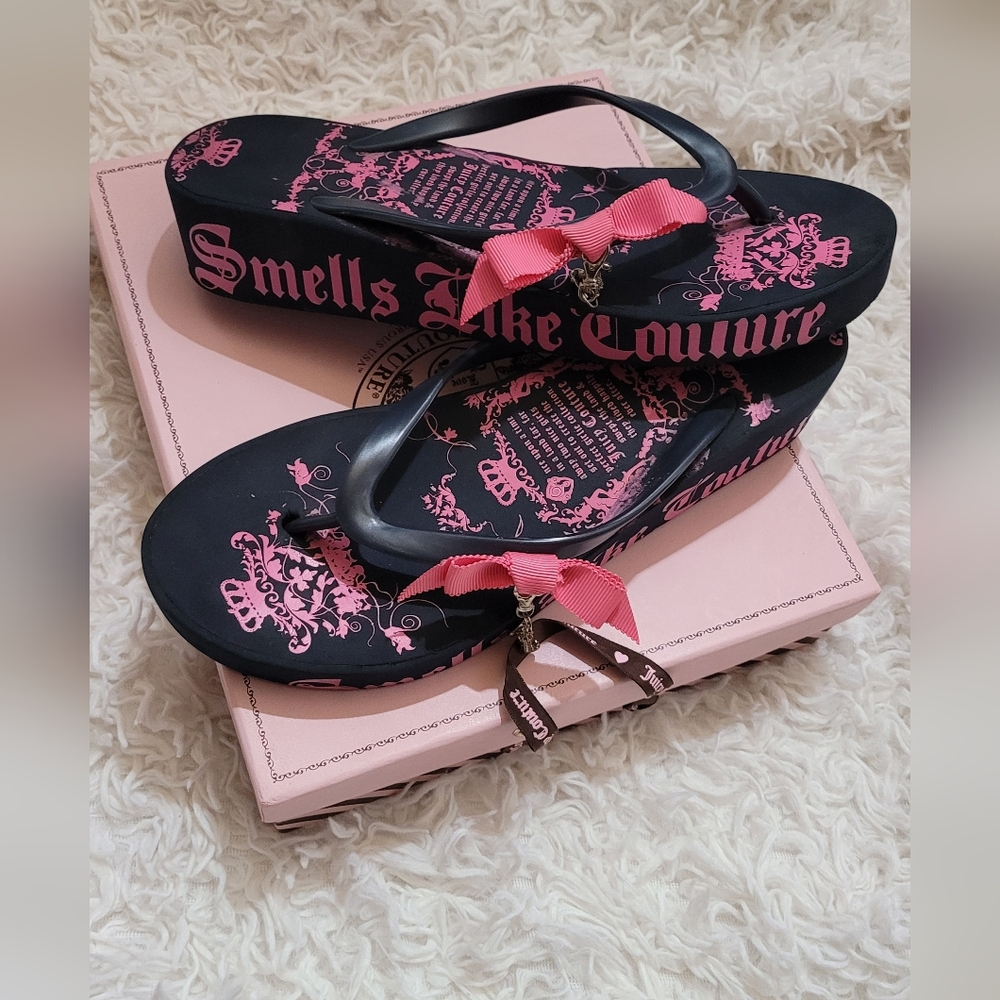 Rare Pink Juicy Couture Platform Sandals